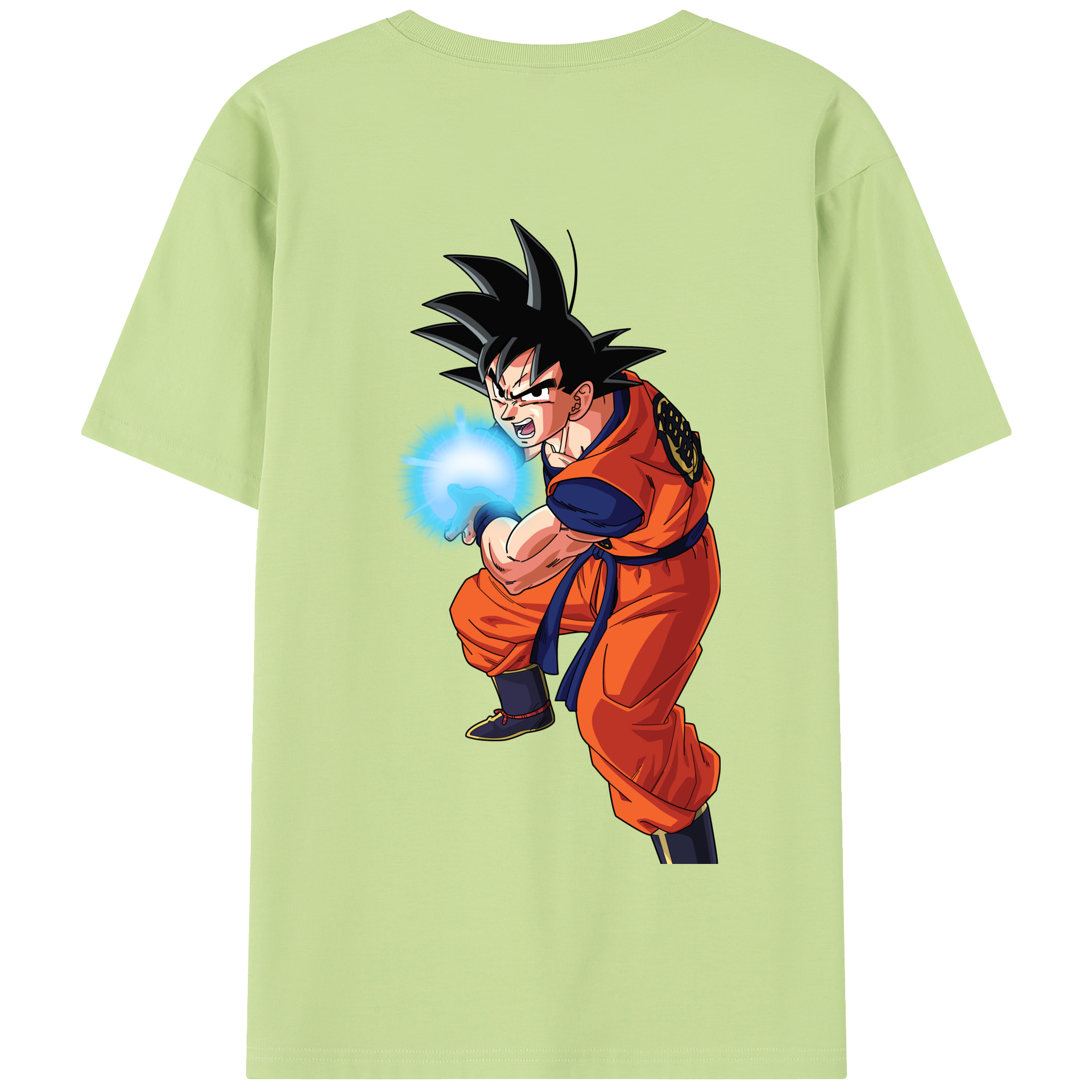 （画像用） ドラゴンボール 孫悟空（そん ごくう）Son Goku カカロット DRAGON BALL Kakarotto 綿100％半袖Tシャツ（背面プリント）
